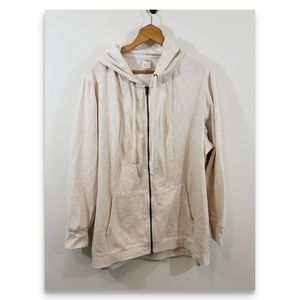 Casual zip up jacket with hood
